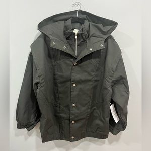 Unisex charcoal bomber jacket RARE self size 4(Large)